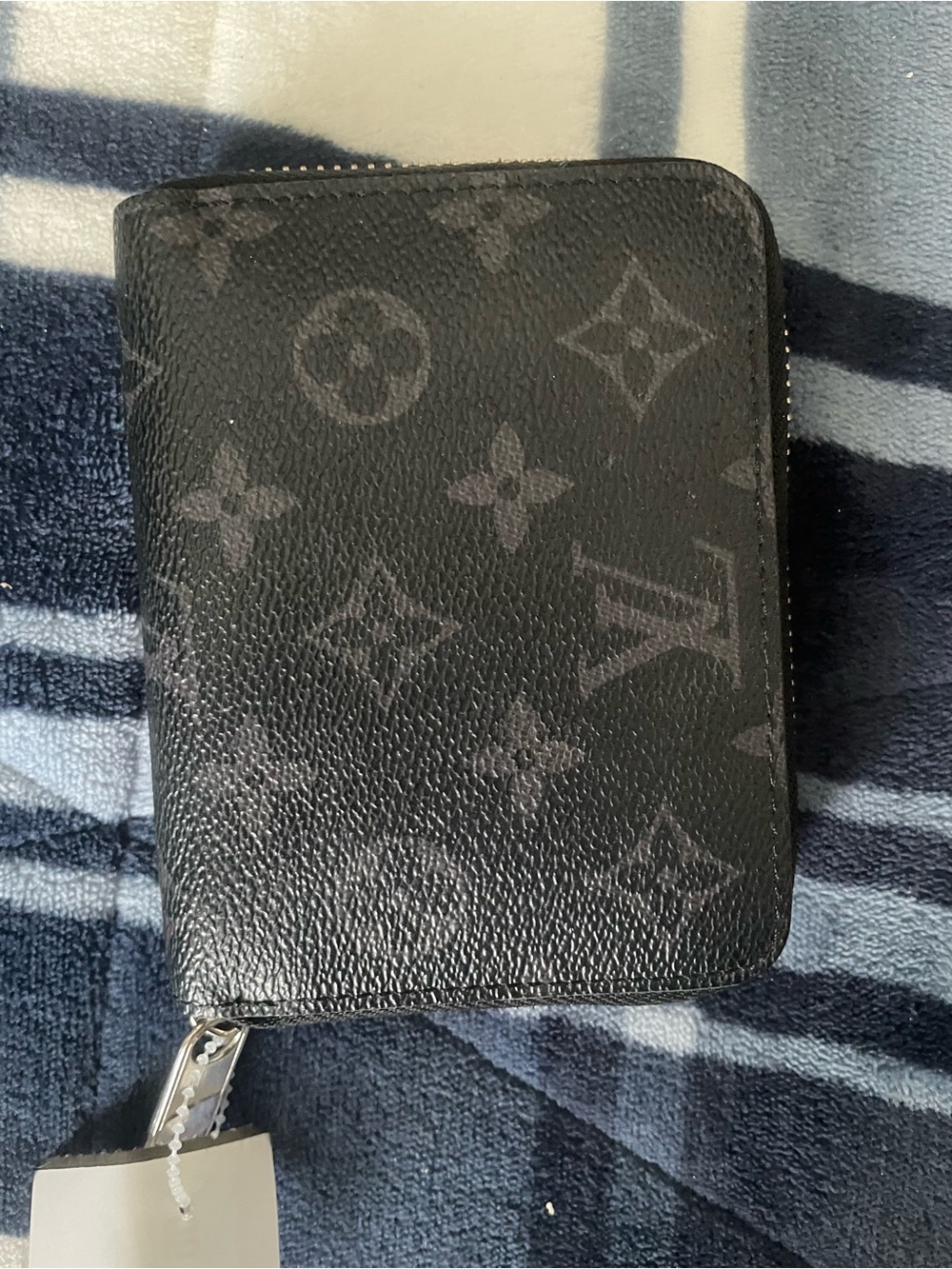 Louis Vuitton Black Monogram Zip Wallet